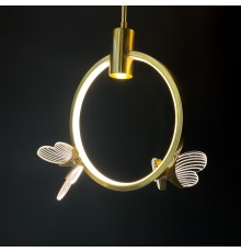 Подвесной светильник BABETTA RING 2 brass 4000К ImperiumLoft