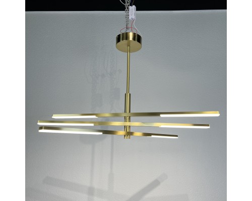 Люстра на штанге ORTON на 3 D96 Gold