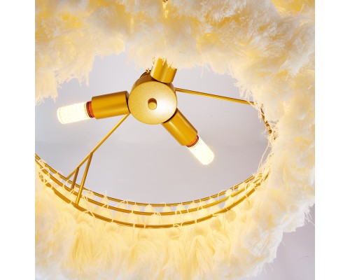 Подвесная люстра TASSEL Бежевый ImperiumLoft