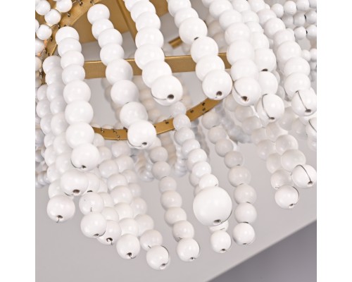 Потолочная люстра JACQUELINE CLEAR FLUSH-MOUNT brass