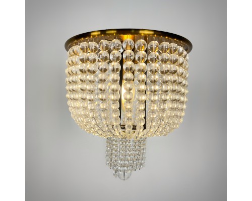 Потолочная люстра JACQUELINE WHITE SCONCE brass