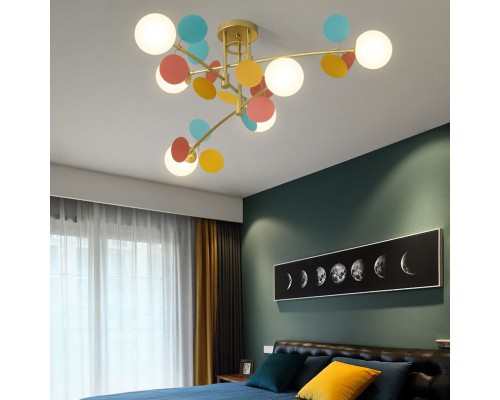 Потолочная люстра Light of MATISSE B D80 Gold Multicolor ImperiumLoft