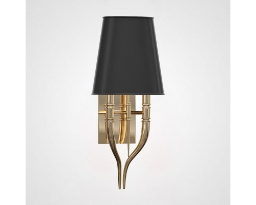 Настенный светильник Crystal Light Brunilde Ipe Cavalli H52 Gold/Black ImperiumLoft