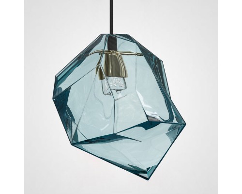Подвесной светильник Color Ice Cube Pendant JEVIO 1 Голубой ImperiumLoft