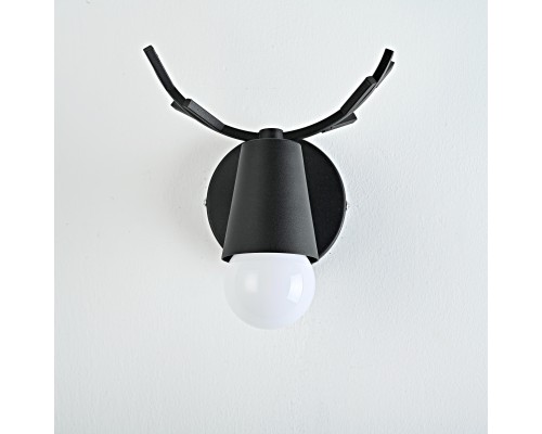 Бра с рожками DEER A Black
