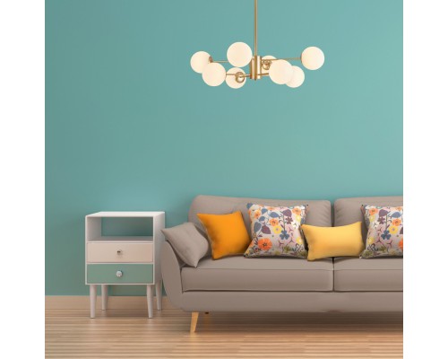 Люстра на штанге ROUNDI BRASS L8 ImperiumLoft