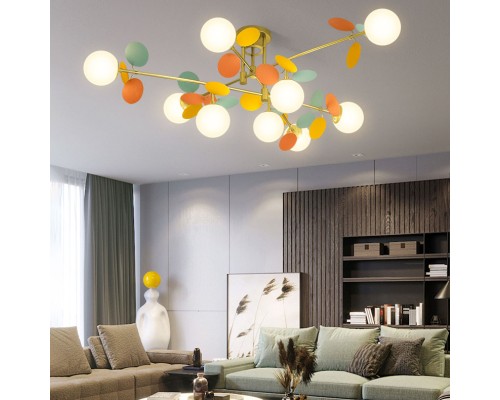 Потолочная люстра Light of MATISSE B D80 Gold Multicolor ImperiumLoft