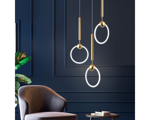 Подвесной светильник RING L D30 Золото