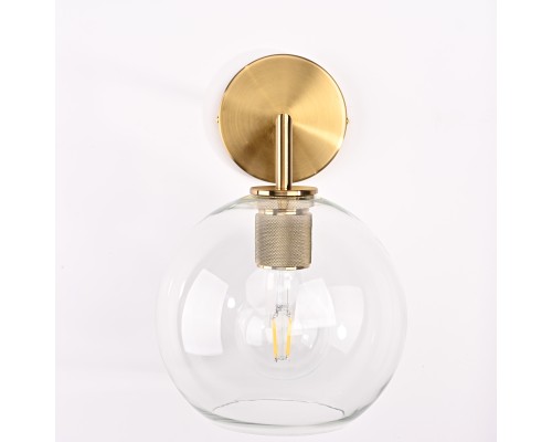 Бра RH Utilitaire Globe Shade Single Sconce Brass