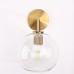 Бра RH Utilitaire Globe Shade Single Sconce Brass