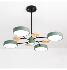 Люстра на штанге MEADE 5 lamps Green ImperiumLoft