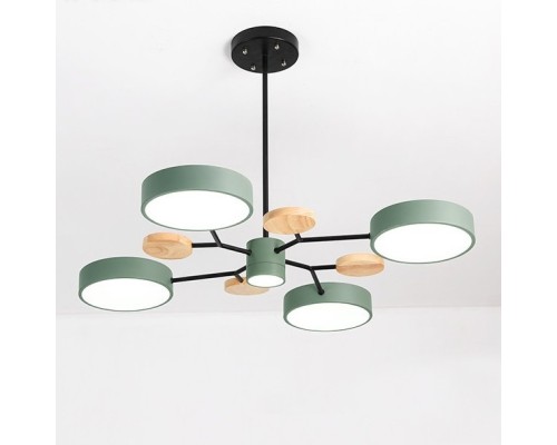 Люстра на штанге MEADE 5 lamps Green ImperiumLoft