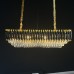 Подвесная люстра Empire Black Rectangular Chandelier Crystal ImperiumLoft
