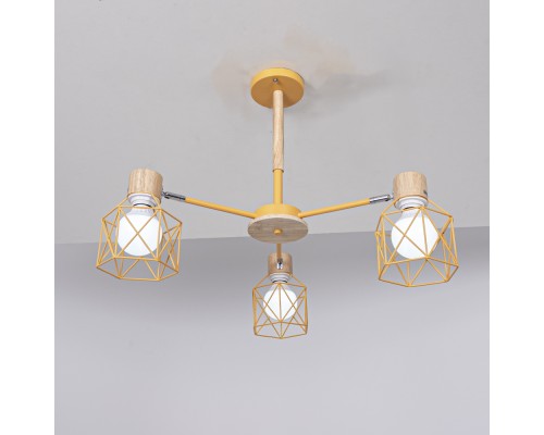 Потолочная люстра CORF B3 Yellow 3 lamps ImperiumLoft