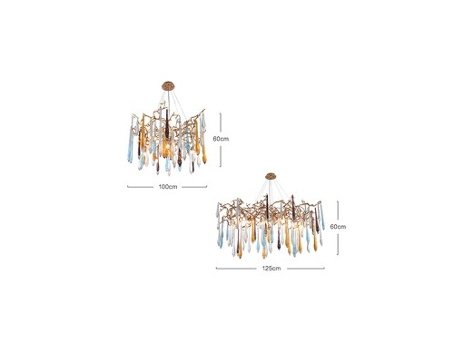 Подвесная люстра SPRUCE Овал 135 ImperiumLoft