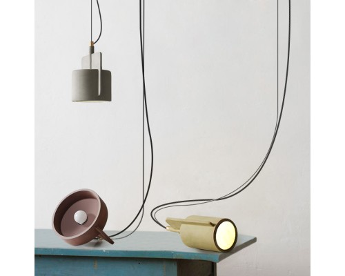 Подвесной бетонный светильник SKOVL B терракот