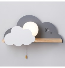 Бра с полкой Серое Облако Wall Lamp Gray Cloud ImperiumLoft