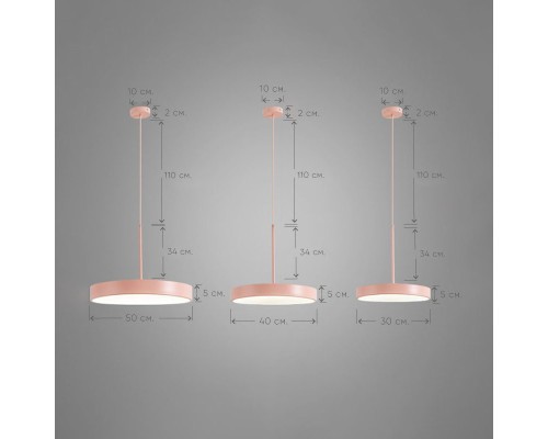 Подвесной светильник TURNA ONE D40 Gray by ImperiumLoft