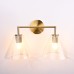 Бра RH Utilitaire Funnel Shade Double Sconce Brass