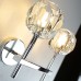 Бра  Boule de Cristal Double Sconce Chrome ImperiumLoft