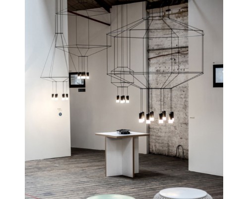 Подвесной светильник Via Wireflow polyhedral 0307 Pendan Light