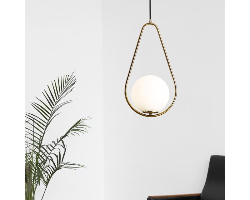 Подвесной светильник HOOP DROP Brass ImperiumLoft