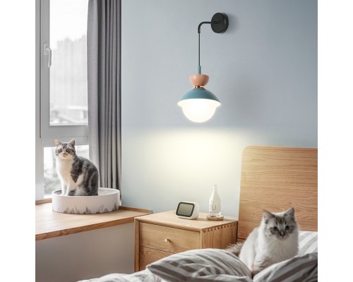 Настенный светильник POMPON WALL Grey Pink ImperiumLoft