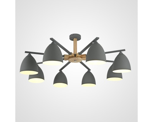 Потолочная люстра NOA 8 Gray