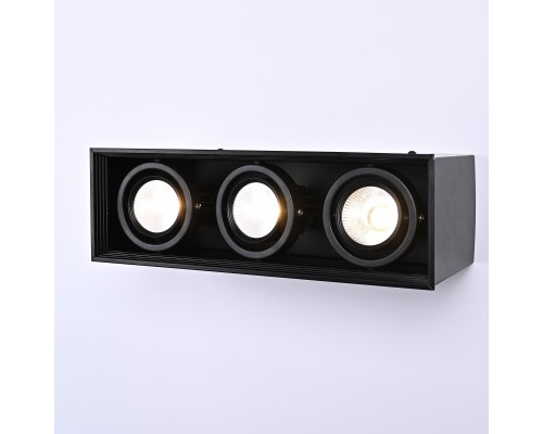 Встраиваемый светодиодный светильник LUMO L3 Black 4000 ImperiumLoft