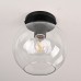 Потолочный светильник RH Utilitaire Globe  Shade Flushmount Black ImperiumLoft