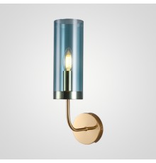 Настенный светильник Agne Blue Glass Tube wall light ImperiumLoft