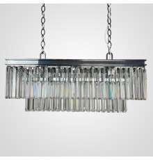 Подвесная люстра RH 1920S ODEON CLEAR GLASS FRINGE chrome ImperiumLoft