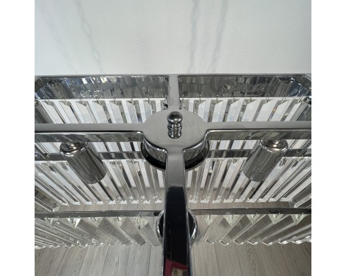 Подвесная люстра RH 1920S ODEON CLEAR GLASS FRINGE chrome