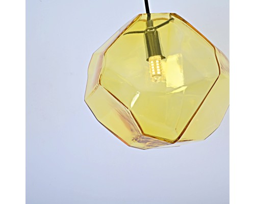 Подвесной светильник Color Ice Cube Pendant JEVIO 1 Янтарный