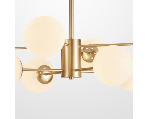 Люстра на штанге ROUNDI BRASS L8 ImperiumLoft