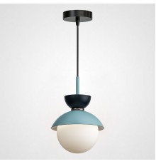 Подвесной светильник POMPON Черный - Голубой ImperiumLoft