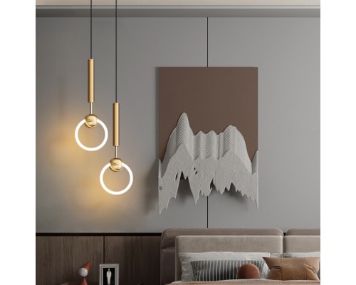 Подвесной светильник FINNUR RING D20 Brass