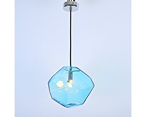 Подвесной светильник Color Ice Cube Pendant JEVIO 1 Голубой ImperiumLoft