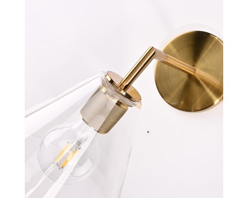 Бра RH Utilitaire Funnel Shade Single Sconce Brass