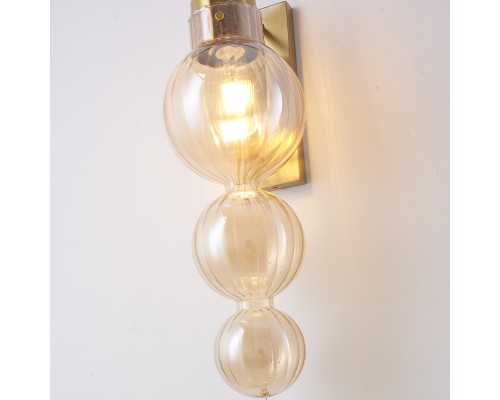 Бра Heathfield Lighting - Medina Wall brass/amber