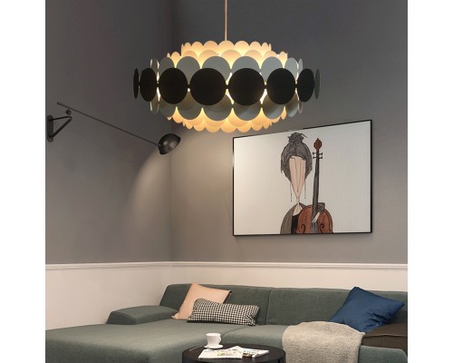 Люстра на штанге ASOLA D40 Black by ImperiumLoft