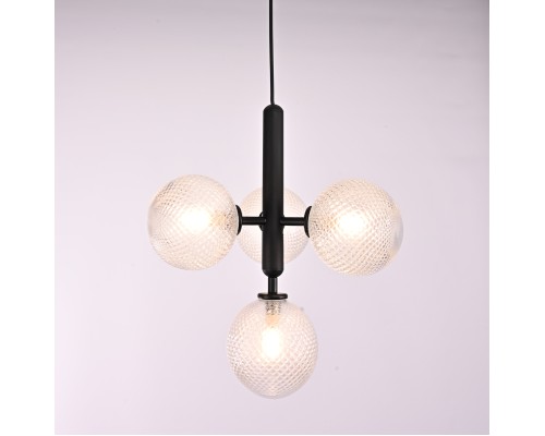 Подвесной светильник RAFFIN 4 Transparent Black