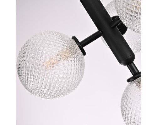 Подвесной светильник RAFFIN 4 Transparent Black