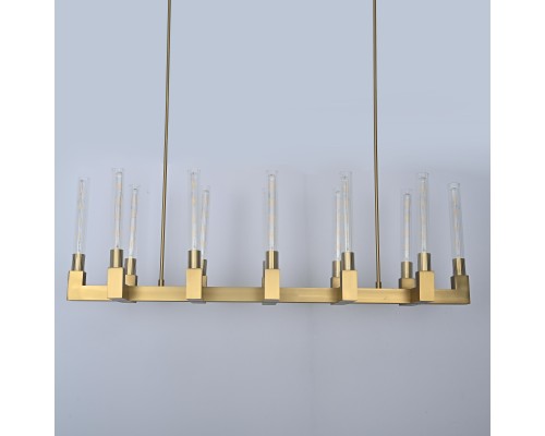 Люстра на штанге CANELLE Linear Chandelier 12 Modern Brass