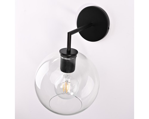 Бра RH Utilitaire Globe Shade Single Sconce Black