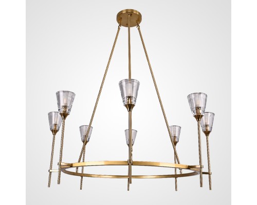 Люстра на штанге TORCHE DE VERRE Round Chandelier 8