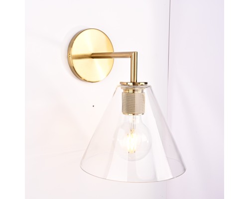 Бра RH Utilitaire Funnel Shade Single Sconce Brass