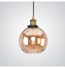 Подвесной светильник Loft Clear Glass Sphere Cloche Дымчатый ImperiumLoft