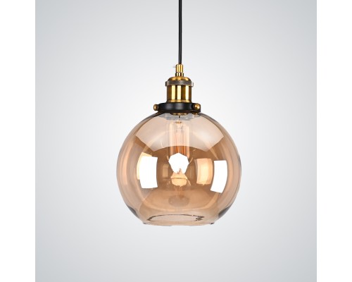 Подвесной светильник Loft Clear Glass Sphere Cloche Дымчатый ImperiumLoft
