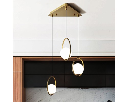 Потолочное крепление из металла треугольной формы CEILING MOUNT 7 white ImperiumLoft